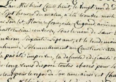 Généalogie Anecdotes Bonne Haute-Savoie 1808 Ordres Chartreux