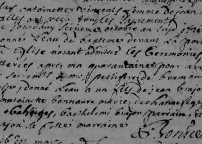 Généalogie Anecdotes Balsiège 1721 Quarantaine Peste