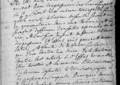 Généalogie Anecdotes Javols 1721 Épidémies Peste